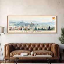 Cargar imagen en el visor de la galería, Fuenlabrada Spain Wall Art, Panoramic Travel Poster, Panoramic Framed Canvas Print, City Wall Art, Wall Hanging Home Decor, Travel Art
