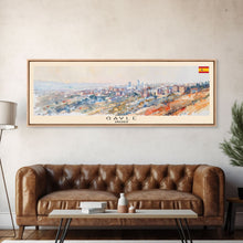 Load image into Gallery viewer, Gaziantep Turkey Wall Art, Panoramic Travel Poster, Panoramic Framed Canvas Print, City Wall Art, Wall Hanging Home Decor, Travel Art
