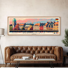 Load image into Gallery viewer, Braunschweig Germany Travel Art, City Art, Framed Canvas Print or Metal Wall Art, Europe Travel Poster, Panoramic Wall Art, Extra Wide Wall Art
