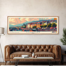 Load image into Gallery viewer, Cordoba Spain Travel Art, City Art, Framed Canvas Print or Metal Wall Art, Europe Travel Poster, Panoramic Wall Art, Extra Wide Wall Art
