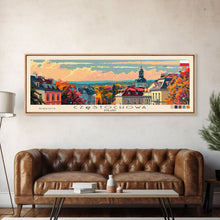 Load image into Gallery viewer, Czestochowa Poland Travel Art, City Art, Framed Canvas Print or Metal Wall Art, Europe Travel Poster, Panoramic Wall Art, Extra Wide Wall Art
