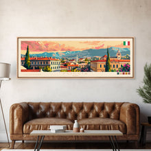 Carregar imagem no visualizador da galeria, Foggia Italy Wall Art, Panoramic Travel Poster, Panoramic Framed Canvas Print, City Wall Art, Wall Hanging Home Decor, Travel Art

