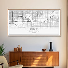 Load image into Gallery viewer, Gilbert City Map, Arizona Map, Map Art, Minimalist Art, Wall Art, Canvas Art, Lake House Décor, Ranch House Décor, Dorm Wall Décor, Home Art
