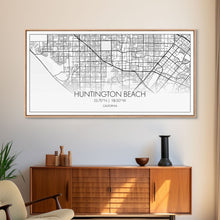 Cargar imagen en el visor de la galería, Huntington Beach City Map, California Map, Map Art, Modern Art, Wall Art, Canvas Art, Coastal Wall Art, Ocean Wall Art, Travel Gifts For Men
