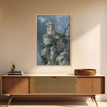 Carregar imagem no visualizador da galeria, Ghostly Forest Path, Halloween Art, Spooky Wall Decor, Framed Canvas Print, Creepy Art, Halloween Wall Decor, Seasonal Wall Art
