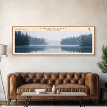 Carregar imagem no visualizador da galeria, Candle Lake Framed Canvas Print, Panoramic Lake House Decor, Wall Art, Travel Poster, Rustic Lake Painting, Home Decor

