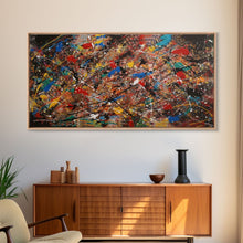 Carregar imagem no visualizador da galeria, Beautiful Jackson Pollock Inspired Canvas Prrint, Abstract Wall Art Painting Original Modern Home Décor, Large Canvas Wall Art, Splatter
