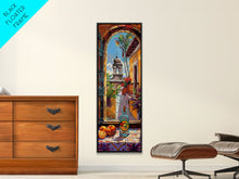 Load image into Gallery viewer, Framed and Printed Vertical Rustic Still Life Printed Canvas, Textured Canvas Painting, Spanish Style Kitchen Art, Abstract Modern Wall Art

