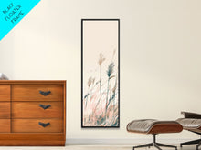 Carregar imagem no visualizador da galeria, Autumn Forest Scene Pine Trees Giant Sun Skinny Art Tall Art Framed Canvas Print Japanese Style Art Ukiyo-e Art Wood Block Print Scenic
