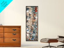 Load image into Gallery viewer, Battle Scene Featuring Warriors in Traditional Japanese Armor Ukiyo-e Art Framed Canvas Print Skinny Tall Art
