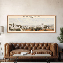 Carregar imagem no visualizador da galeria, Alberobello Italy | Framed Travel Poster Canvas Print | Trendy Wall Art | Watercolor Painting | Living Room Art | Unique Art
