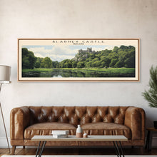 Load image into Gallery viewer, Blarney Castle COUNTRY | Framed Travel Poster Canvas Print | Trendy Wall Art | Watercolor Painting | Living Room Art | Unique Art
