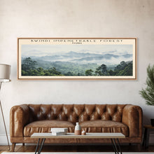 Carregar imagem no visualizador da galeria, Bwindi Impenetrable Forest Wall Art Travel Poster Print, Gift For Travel Lover, Vacation Gift, COUNTRY Wall Art, Home Decor, Original Art
