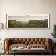 Cargar imagen en el visor de la galería, Chapada dos Guimarães National Park Framed Canvas Print Travel Poster | Wall Art | Home Decor | Gift For Travel Lover | Wall Hanging | Original Art
