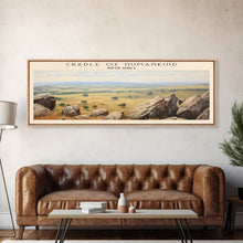 Load image into Gallery viewer, Cradle of Humankind Travel Poster Print, Framed Canvas Print, COUNTRY Travel Art, Wood Framed Art, Wall Hanging, Home Decor
