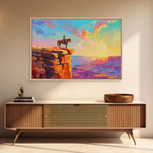 Load image into Gallery viewer, Framed Cowboy Art | 24x36 Wall Art | Equestrian Wall Decor | Western Decor | Southwestern Art | | Retro Wild West | Farmhouse Wall Art
