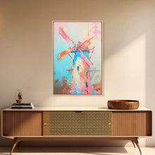 Carregar imagem no visualizador da galeria, Autumn Pastel Barn Scene with Soft Hues - Framed Canvas Print, Rustic Decor, Countryside Art for Living Room, Farmhouse Wall Art for Home
