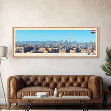 Carregar imagem no visualizador da galeria, Algiers, Algeria Panoramic Travel Poster Canvas Print, Algiers, Algeria Painting, Algeria Art, Algiers Travel Art, Guest Room Painting
