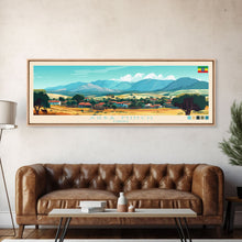 Carregar imagem no visualizador da galeria, Arba Minch, Ethiopia Panoramic Travel Poster Canvas Print, Arba Minch, Ethiopia Painting, Ethiopia Art, Arba Minch Travel Art, Living Room Painting
