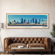 Carregar imagem no visualizador da galeria, Astana, Kazakhstan Panoramic Travel Poster Canvas Print, Astana, Kazakhstan Painting, Kazakhstan Art, Astana Travel Art, Guest Room Painting
