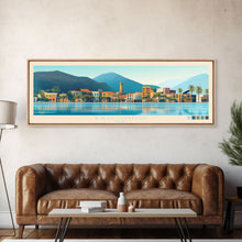 Carregar imagem no visualizador da galeria, Bailundo, Angola Panoramic Travel Poster Canvas Print, Bailundo, Angola Painting, Angola Art, Bailundo Panoramic Travel Art, Travel Painting
