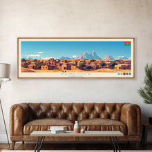 Load image into Gallery viewer, Banfora, Burkina Faso Panoramic Travel Poster Canvas Print, Banfora, Burkina Faso Painting, Burkina Faso Art, Banfora Travel Art, Guest Room Painting
