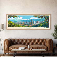 Carregar imagem no visualizador da galeria, Bucaramanga, Colombia Panoramic Travel Poster Canvas Print, Bucaramanga, Colombia Painting, Colombia Art, Bucaramanga Travel Art, Guest Room Painting
