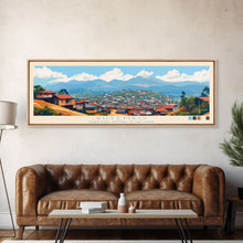 Carregar imagem no visualizador da galeria, Butembo, Congo Panoramic Travel Poster Canvas Print, Butembo, Congo Painting, Congo Art, Butembo Panoramic Travel Art, Travel Painting
