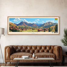 Cargar imagen en el visor de la galería, Cobija, Bolivia Panoramic Travel Poster Canvas Print, Cobija, Bolivia Painting, Bolivia Art, Cobija Travel Art, Guest Room Painting
