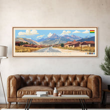 Cargar imagen en el visor de la galería, Colcapirhua, Bolivia Travel Poster Panoramic Canvas Print, Colcapirhua, Bolivia Painting, Bolivia Art, Colcapirhua Travel Art, Guest Room Painting
