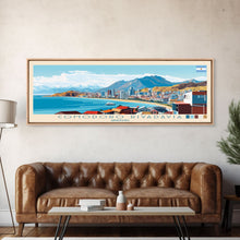 Cargar imagen en el visor de la galería, Comodoro Rivadavia, Argentina Panoramic Travel Poster Canvas Print, Comodoro Rivadavia, Argentina Painting, Argentina Art, Comodoro Rivadavia Panoramic Travel Art, Travel Painting
