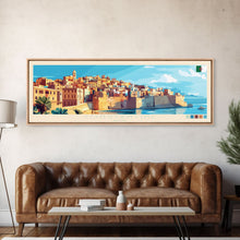 Cargar imagen en el visor de la galería, Constantine, Algeria Panoramic Travel Poster Canvas Print, Constantine, Algeria Painting, Algeria Art, Constantine Panoramic Travel Art, Travel Painting
