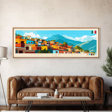 Load image into Gallery viewer, Cuautitlan Izcalli, Mexico Panoramic Travel Poster Canvas Print, Cuautitlan Izcalli, Mexico Painting, Mexico Art, Cuautitlan Izcalli Panoramic Travel Art, Travel Painting
