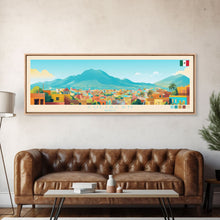 Load image into Gallery viewer, Culiacan, Mexico Panoramic Travel Poster Canvas Print, Culiacan, Mexico Painting, Mexico Art, Culiacan Panoramic Travel Art, Travel Painting
