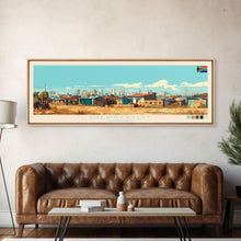 Load image into Gallery viewer, Diepsloot, South Africa Panoramic Travel Poster Canvas Print, Diepsloot, South Africa Painting, South Africa Art, Diepsloot Travel Art, Living Room Painting
