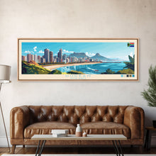 Cargar imagen en el visor de la galería, Durango, Mexico Panoramic Travel Poster Canvas Print, Durango, Mexico Painting, Mexico Art, Durango Travel Art, Guest Room Painting
