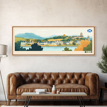 Load image into Gallery viewer, East Kilbride, Scotland Travel Poster Panoramic Canvas Print, East Kilbride, Scotland Painting, Scotland Art, East Kilbride Travel Art, Guest Room Painting
