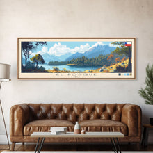 Load image into Gallery viewer, El Bosque, Chile Panoramic Travel Poster Canvas Print, El Bosque, Chile Painting, Chile Art, El Bosque Travel Art, Guest Room Painting
