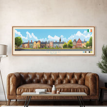 Load image into Gallery viewer, Navan, Ireland Travel Poster Panoramic Canvas Print, Navan, Ireland Painting, Ireland Art, Navan Travel Art, Guest Room Painting
