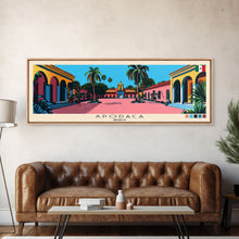 Carregar imagem no visualizador da galeria, Apodaca, Mexico Panoramic Canvas Print, Apodaca, Mexico Painting, Mexico Art, Apodaca Travel Poster, Travel Art, Vacation Gift
