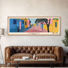 Carregar imagem no visualizador da galeria, Awassa, Ethiopia Panoramic Canvas Print, Awassa, Ethiopia Painting, Ethiopia Art, Awassa Travel Poster, Travel Art, Living Room Painting
