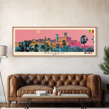 Carregar imagem no visualizador da galeria, Bamako, Mali Panoramic Canvas Print, Bamako, Mali Painting, Mali Art, Bamako Travel Poster, Travel Art, Guest Room Painting
