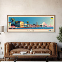 Cargar imagen en el visor de la galería, Beira, Mozambique Panoramic Canvas Print, Beira, Mozambique Painting, Mozambique Art, Beira Travel Poster, Travel Art, Guest Room Painting
