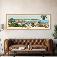 Load image into Gallery viewer, Benguela, Angola Panoramic Canvas Print, Benguela, Angola Painting, Angola Art, Benguela Travel Poster, Travel Art, Vacation Gift
