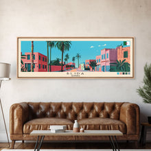 Load image into Gallery viewer, Blida, Algeria Panoramic Canvas Print, Blida, Algeria Painting, Algeria Art, Blida Travel Poster, Travel Art, Housewarming Gift
