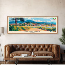 Carregar imagem no visualizador da galeria, Bujumbura, Burundi Panoramic Canvas Print, Bujumbura, Burundi Painting, Burundi Art, Bujumbura Travel Poster, Travel Art, Vacation Gift
