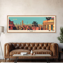 Carregar imagem no visualizador da galeria, Cairo, Egypt Panoramic Canvas Print, Cairo, Egypt Painting, Egypt Art, Cairo Travel Poster, Travel Art, Housewarming Gift
