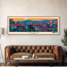 Load image into Gallery viewer, Cucuta, Colombia Panoramic Canvas Print, Cucuta, Colombia Painting, Colombia Art, Cucuta Travel Poster, Travel Art, Guest Room Painting
