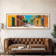 Cargar imagen en el visor de la galería, Centro, Mexico Panoramic Canvas Print, Centro, Mexico Painting, Mexico Art, Centro Travel Poster, Travel Art, Living Room Painting
