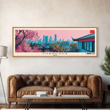 Cargar imagen en el visor de la galería, Changsha, China Panoramic Canvas Print, Changsha, China Painting, China Art, Changsha Travel Poster, Travel Art, Housewarming Gift
